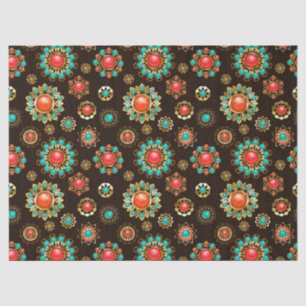Ethnic Brooches Seamless Pattern Tissue Paper