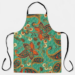 ethnic butta design background Pattern in illustra Apron
