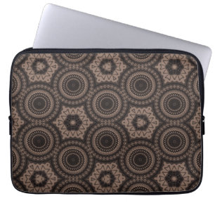 Ethnic circle pattern laptop sleeve