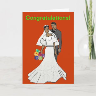 Ethnic couple card