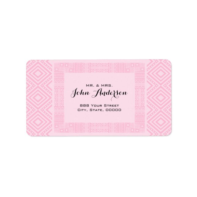 Ethnic Design Return Address Labels 2 (Front)