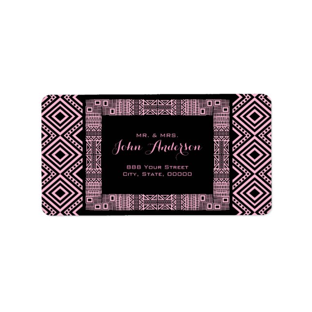 Ethnic Design Return Address Labels #3 (Front)