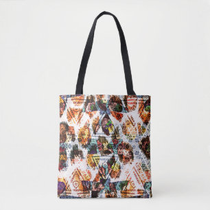 Ethnic design. Striped watercolor seamless pattern Tote Bag