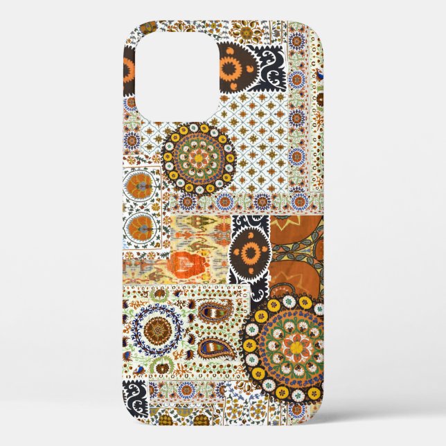 Ethnic Digital Abstract: Seamless Pattern Case-Mate iPhone Case (Back)