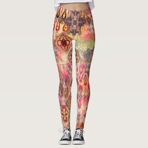 Ethnic Digital Abstract Seamless Pattern Leggings
