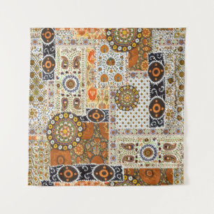 Ethnic Digital Abstract: Seamless Pattern Tapestry