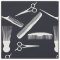Ethnic diverse natural hair comb barber tools