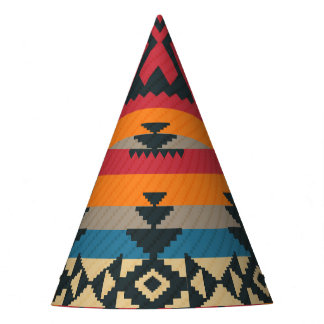 Ethnic Eagles Tribal Vintage Pattern Party Hat