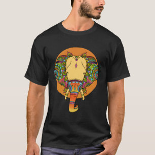 Ethnic Elephant Boho Mandala Yoga Lover Men Women T-Shirt