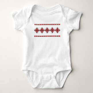 Ethnic Embroidery Geometirc Pattern Baby Bodysuit
