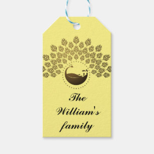Ethnic Family name personalised Gift Tags