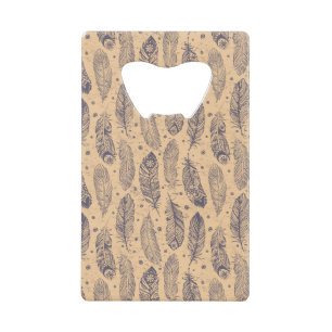 Ethnic Feather Outline Pattern