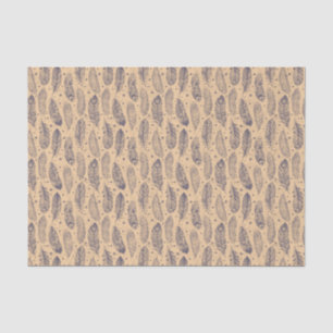 Ethnic Feather Outline Pattern Tissue Paper