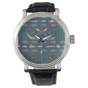 Ethnic Fishing Pattern Watch