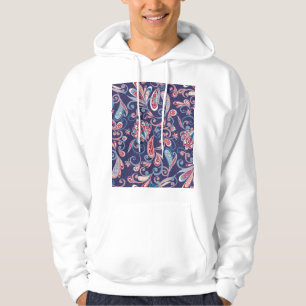 Ethnic Floral: Abstract Oriental Seamless. Hoodie