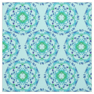 Ethnic  floral circles mandala /pattern. fabric