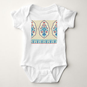 Ethnic Floral Fabric: Seamless Elegance Baby Bodysuit