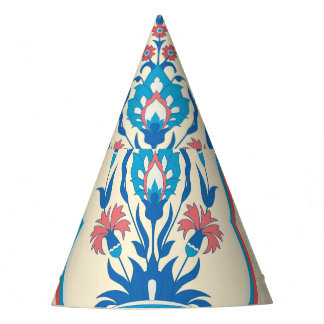 Ethnic Floral Fabric: Seamless Elegance Party Hat