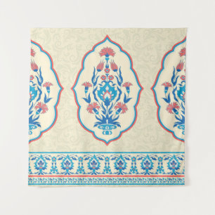 Ethnic Floral Fabric: Seamless Elegance Tapestry
