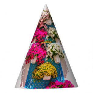 Ethnic Floral: Garden Wall Party Hat