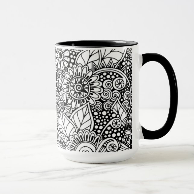 Ethnic Floral Inspired Mug (Right)