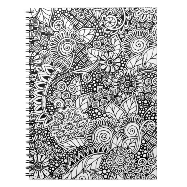 Ethnic Floral Inspired Notebook (Front)