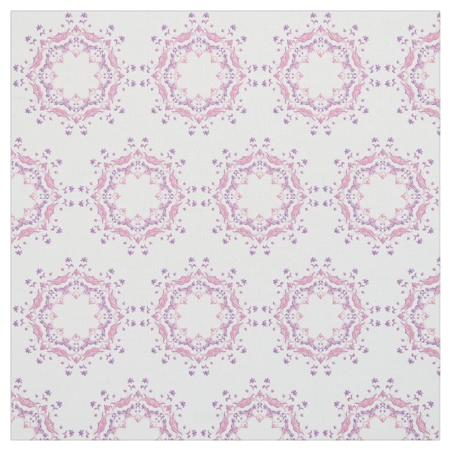 Ethnic floral manda pattern fabric (Swatch)