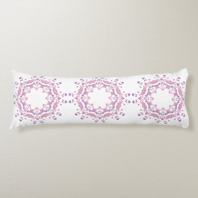 Ethnic floral mandala. body cushion (Front)