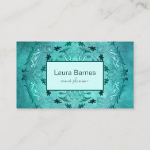 Ethnic floral mandala. business card