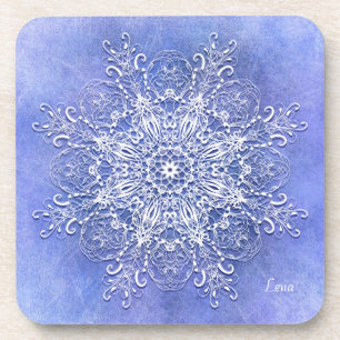 Ethnic floral mandala. coaster