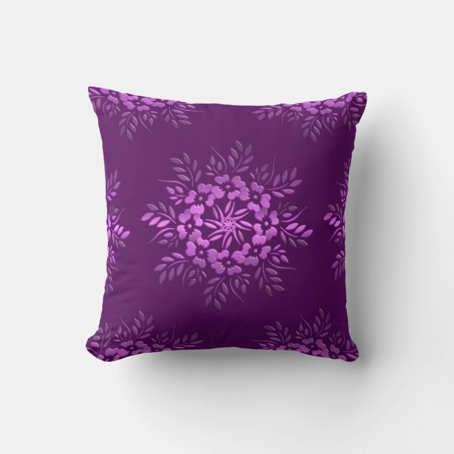 Ethnic floral mandala. cushion (Front)