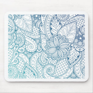 Ethnic floral Mandala pattern Mouse Pad