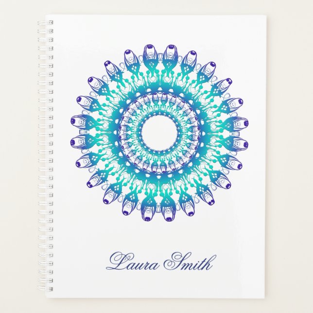Ethnic floral mandala. planner (Front)
