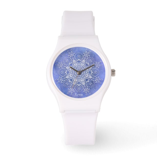Ethnic floral mandala. watch (Front)