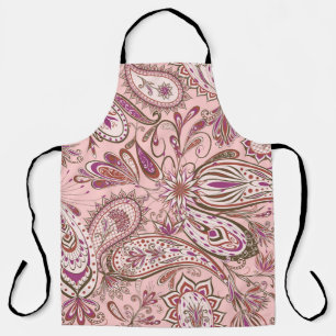 Ethnic Floral: Oriental Paisley Design. Apron