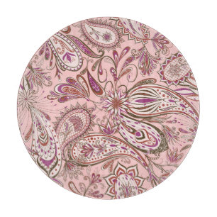 Ethnic Floral: Oriental Paisley Design. Cutting Board