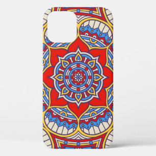 Ethnic floral, seamless bohemian pattern. iPhone 12 case