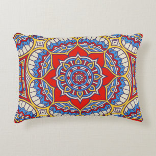 Ethnic floral, seamless bohemian pattern. decorative cushion