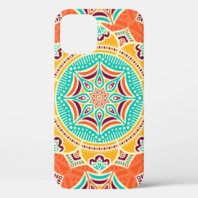 Ethnic floral seamless pattern Case-Mate iPhone case (Back)