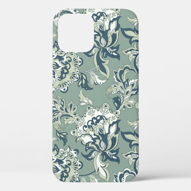 ethnic floral seamless pattern. folkloric batik or Case-Mate iPhone case (Back)