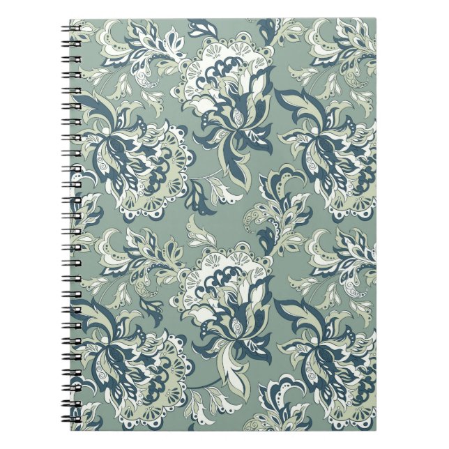ethnic floral seamless pattern. folkloric batik or notebook (Front)