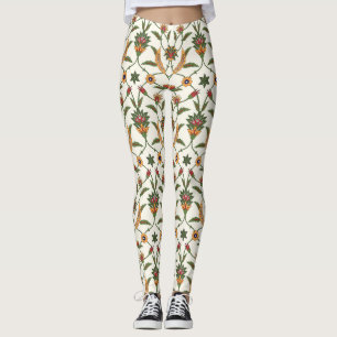Ethnic Floral: Stylish Seamless Ornament. Leggings