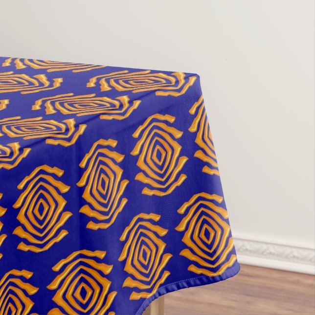 Ethnic Geometric Abstract African Pattern Tablecloth (In Situ)