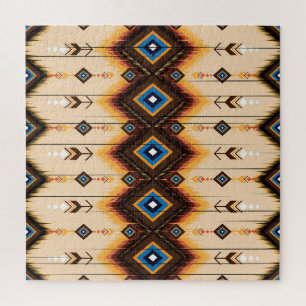 Ethnic geometric: abstract pattern design. jigsaw puzzle