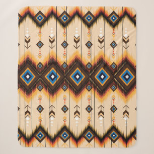 Ethnic geometric: abstract pattern design. sherpa blanket