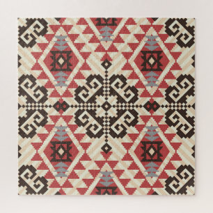Ethnic Geometric: Abstract Seamless Jigsaw Puzzle