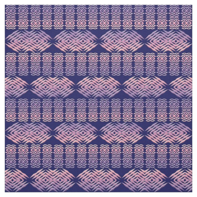 Ethnic Geometric African Stripes Pattern Fabric (Swatch)
