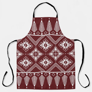 Ethnic Geometric Asian Style Pattern Apron