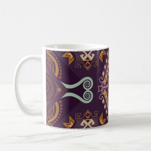 Ethnic Geometric Colourful Seamless Design Coffee Mug