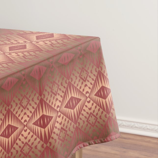Ethnic Geometric Gradient Southwestern Tablecloth (In Situ)